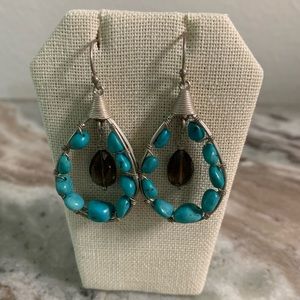 Silpada Retired Sterling Silver and Turquoise Earrings